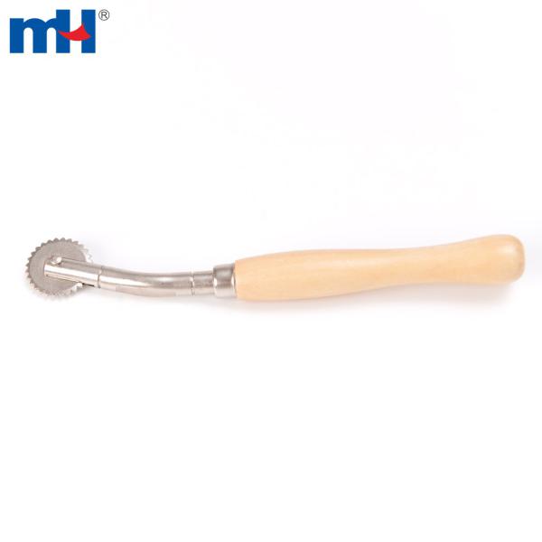 Tracing wheel with wooden handle
