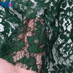 100% polyester tricot lace fabric