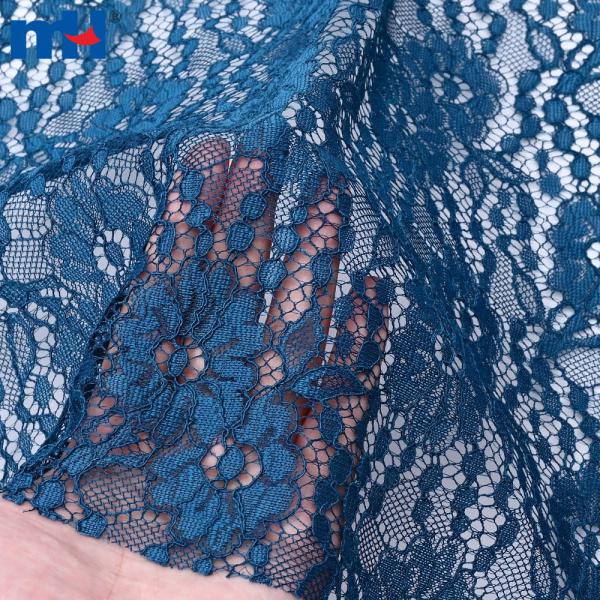 100% polyester tricot lace fabric
