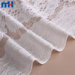 Polyester, cotton and tricot lace fabric