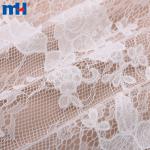 Polyester, cotton and tricot lace fabric