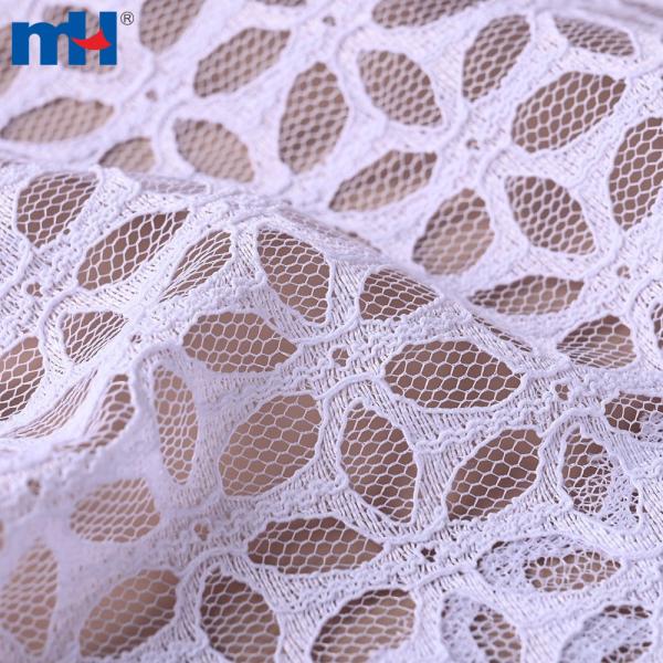 100% polyester tricot lace fabric