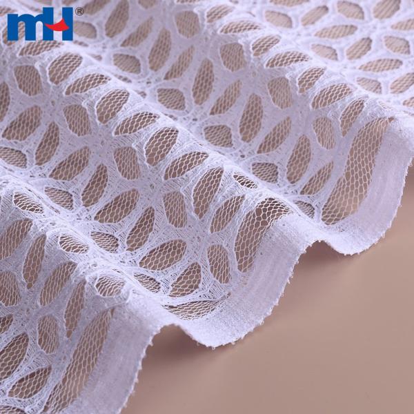 100% polyester tricot lace fabric