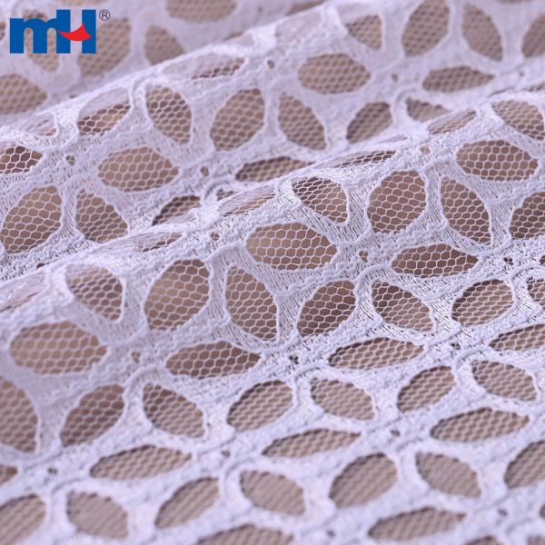 100% polyester tricot lace fabric