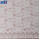 Tessuto di pizzo in nylon, poliestere e spandex con motivo floreale