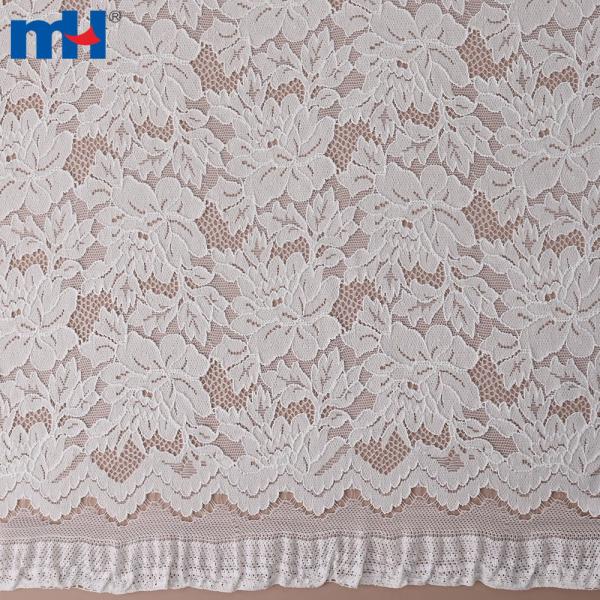 Tessuto di pizzo in nylon, poliestere e spandex con motivo floreale