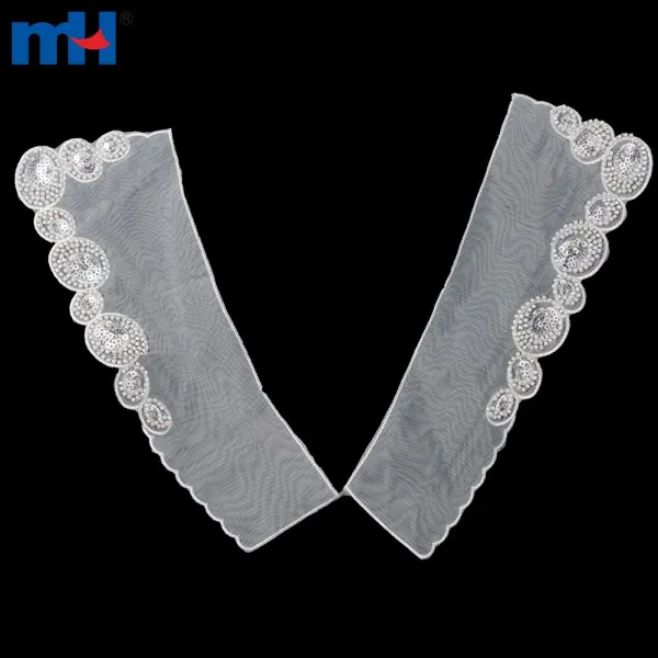 Embroidery organza lace collar
