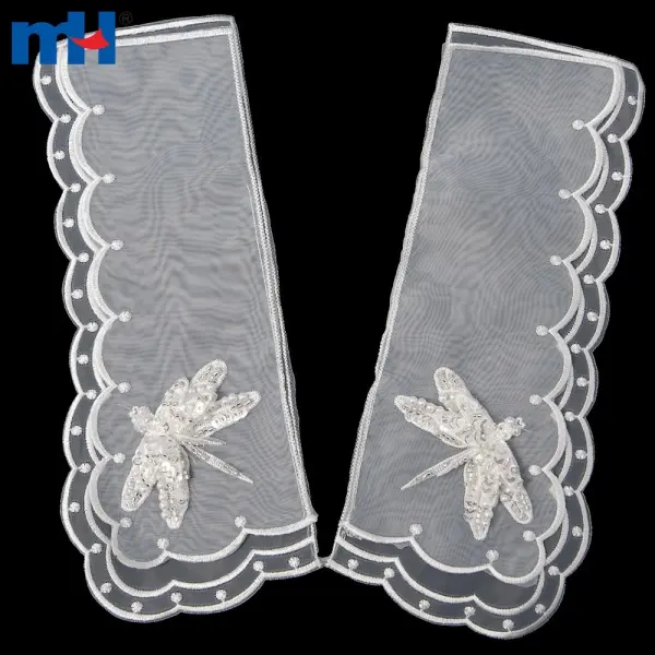 Embroidery organza lace collar