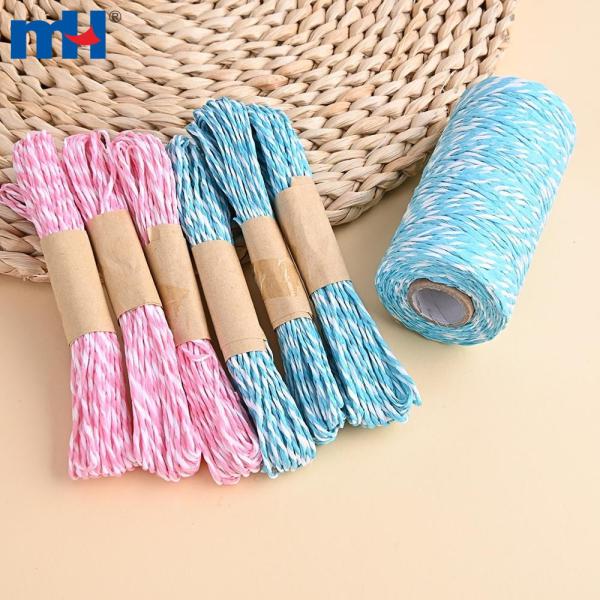 Two-color twisted paper rope - durable and environmentally friendly