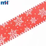 Kablolu çuval bezi Noel şeritleri
