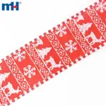 Kablolu çuval bezi Noel şeritleri