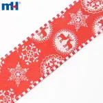 Kablolu çuval bezi Noel şeritleri