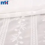 Chiffon fabric embroidered with lace