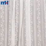 Chiffon fabric embroidered with lace