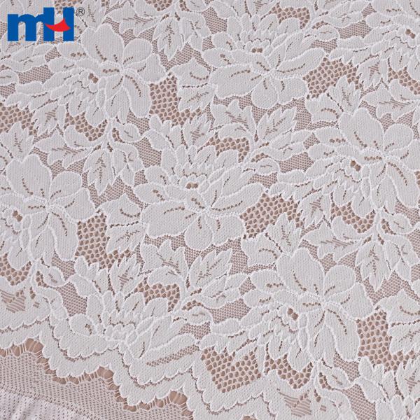 Tessuto in pizzo elasticizzato - elegante motivo floreale