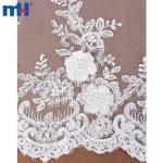 Tessuto di pizzo da sposa con perline all'ingrosso