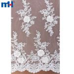 Tessuto di pizzo da sposa con perline all'ingrosso