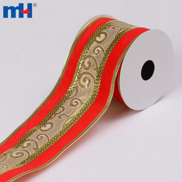 Cintas decorativas navideñas, cintas decorativas navideñas, cintas decorativas de terciopelo