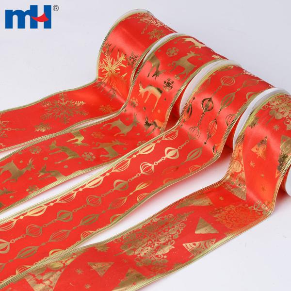 Christmas satin ribbon