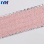 Cinta con alambre, Cinta transparente con brillo, Cinta de organza con brillo