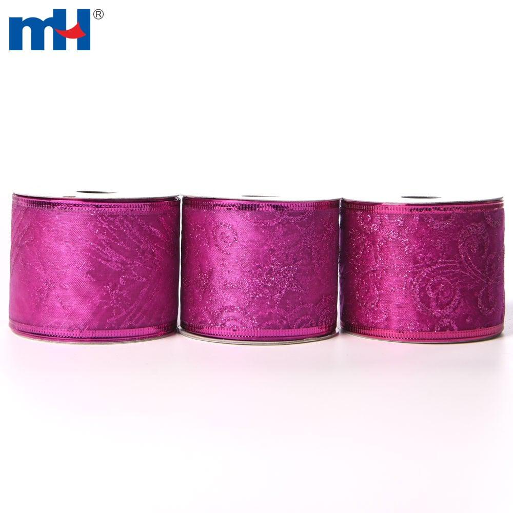 Nastri decorativi natalizi, nastri decorativi natalizi, nastri decorativi argento con fiocchi di neve