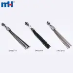 Sentence No. 3 A/L zipper slider with decorative metal zipper puller